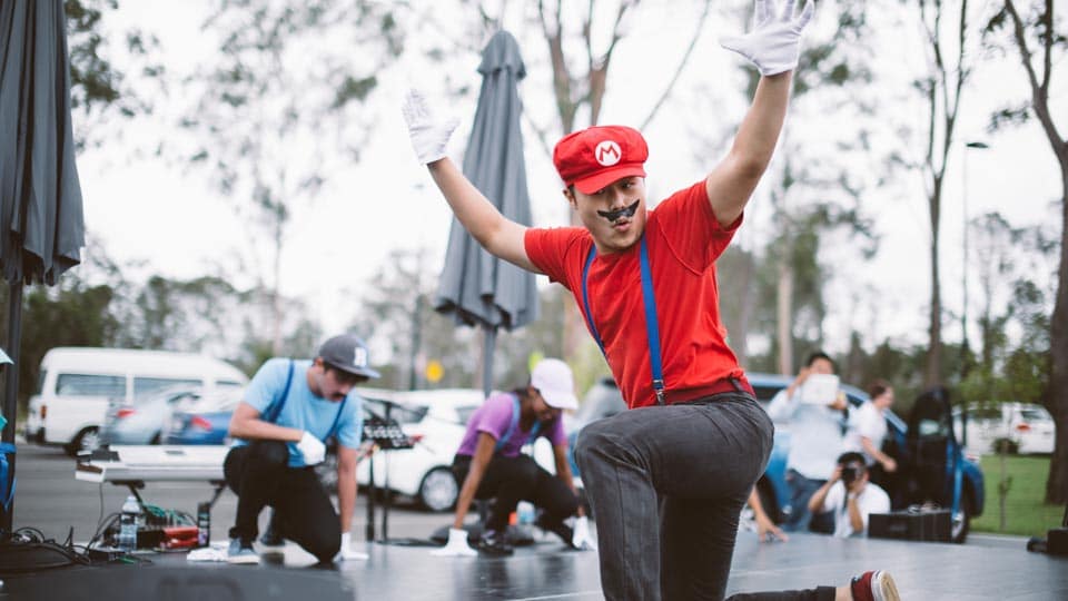 Community Event Dancing Mario 2