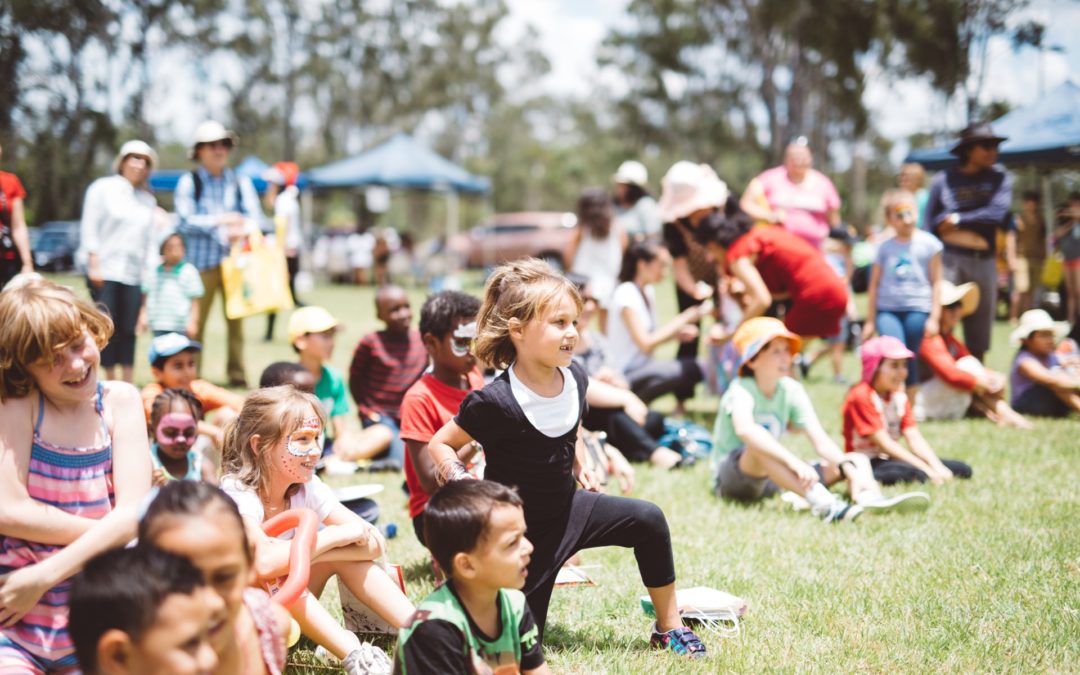 C4K Outdoor Community Event Brisbane Kids Watching
